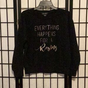 Charlie Paige | “Everything Happens for a Riesling” Graphic Sweat-Shirt
